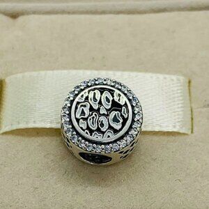🔥🔥Pandora Black Leopard Print String Charm For Bracelet
